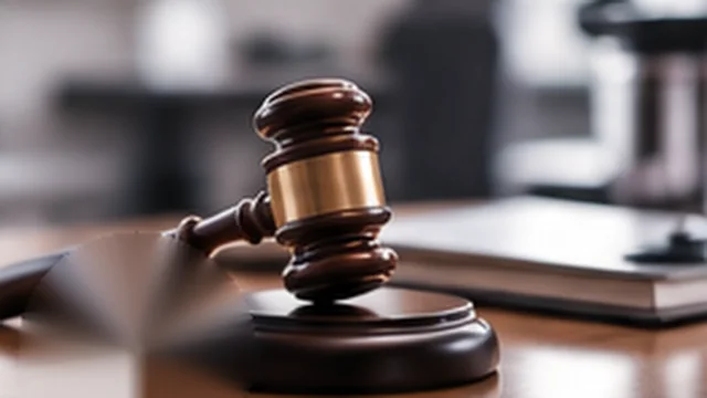 Gavel on an attorney's desk